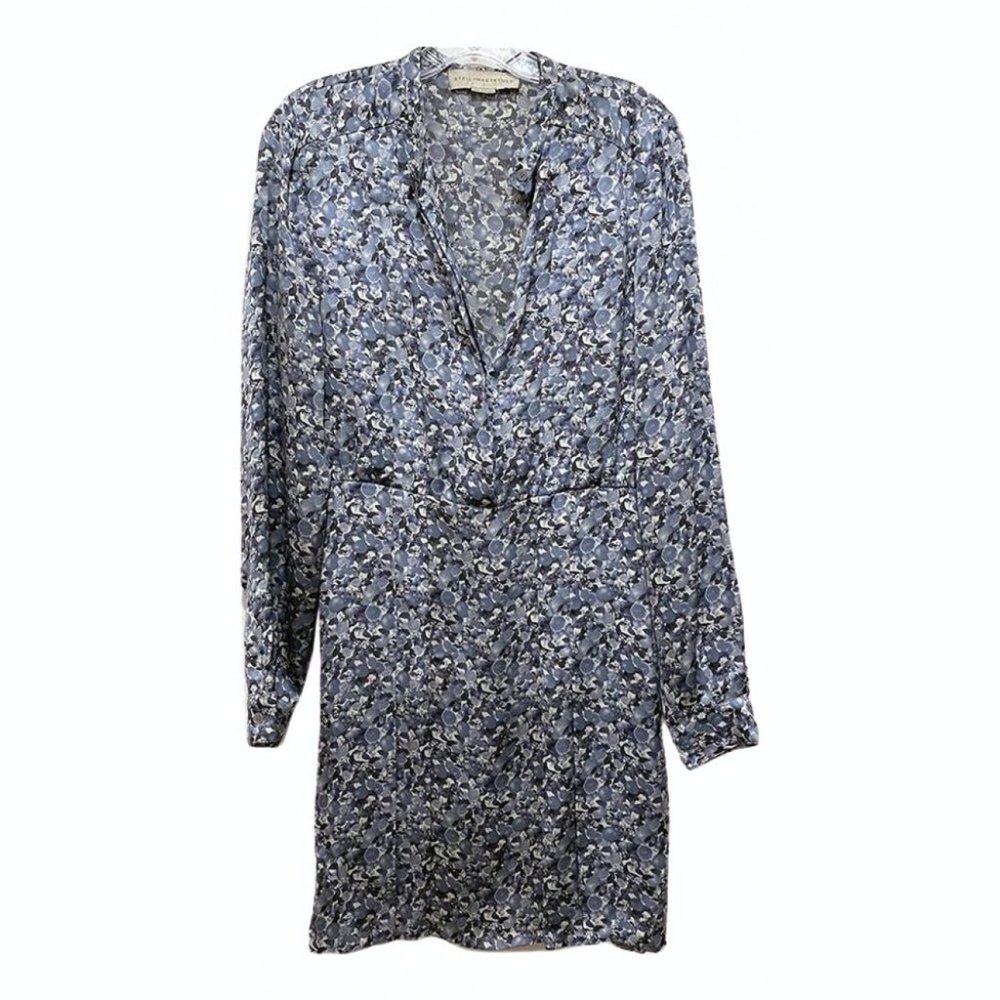 Stella McCartney blue citrus print silk dress